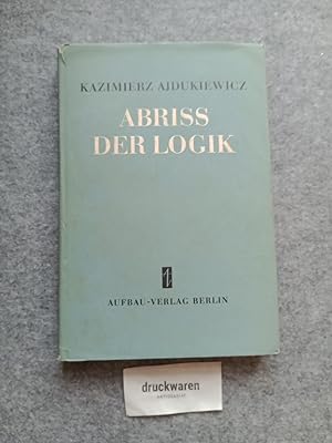 Bild des Verkufers fr Abriss der Logik. zum Verkauf von Druckwaren Antiquariat