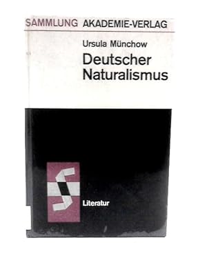 Seller image for Deutscher Naturalismus for sale by World of Rare Books