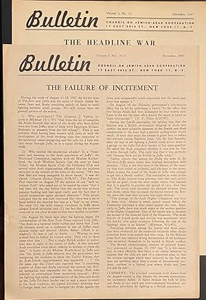 Bulletin [two issues: 10/11, 12]