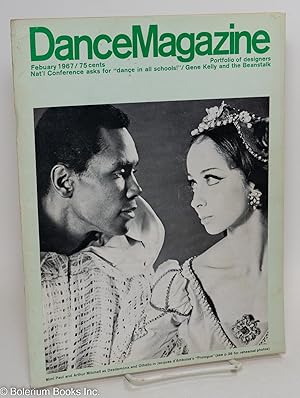 Seller image for Dance Magazine: vol. 41, #2, Feb. 1967: Mimi Paul & Arthur Mitchell as Desdemona & Othello for sale by Bolerium Books Inc.