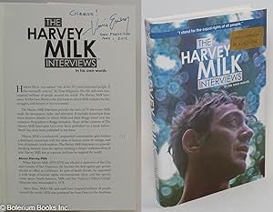 Seller image for The Harvey Milk Interviews: in his own words [signed by Vince Emery] for sale by Bolerium Books Inc.