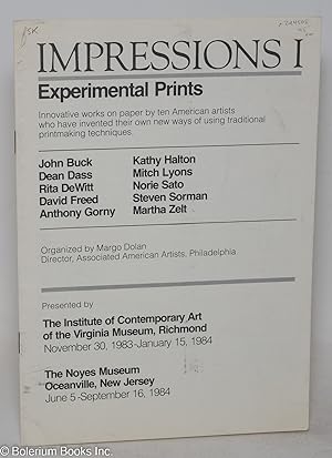 Impressions I. Experimental Prints