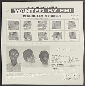 Wanted by FBI: Claude Elvin Hubert