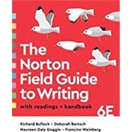 Seller image for The Norton Field Guide to Writing with Readings and Handbook (w/Ebook, The Little Seagull Handbook Ebook, Videos, and InQuizitive for Writers) for sale by eCampus