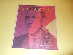 Bild des Verkufers fr The Providence Sunday Journal Magazine: A Toast to the Master of Horror, a Centennial Birthday Tribute to H P Lovecraft (includes an Article on Baseball Cards and Collecting; Camp Ellis; etc) zum Verkauf von Leonard Shoup