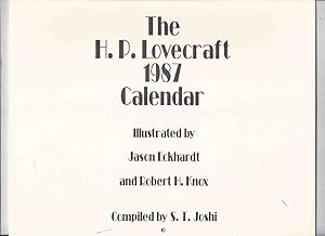 Bild des Verkufers fr The H P Lovecraft 1987 Calendar / Necronomicon Press ( Howard Phillips Lovecraft )(Illustrations inc. At Mountains of Madness; Call of Cthulhu; Antarktos; Shadow Over Innsmouth; Colour Out of Space; Dunwich Horror; The Festival, etc) zum Verkauf von Leonard Shoup
