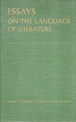 Immagine del venditore per Essays on the Languages of Literature venduto da San Francisco Book Company