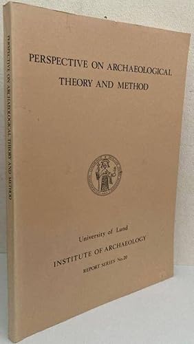 Bild des Verkufers fr Perspective on archaeological theory and method zum Verkauf von Erik Oskarsson Antikvariat