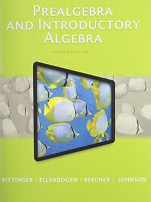 Imagen del vendedor de Prealgebra and Introductory Algebra a la venta por Pieuler Store