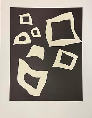 HANS ARP : Constellation: 7 blanches sur noir, 65 x 85 cm LITHOGRAPH