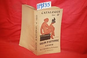 Seller image for Catalogue des Ouvrages De Peinture, Sculpture, Dessin, Gravure, Architecture et Art Decoratif Exposition De 1922 for sale by Princeton Antiques Bookshop