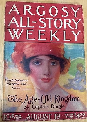 Image du vendeur pour Argosy All-story Weekly August 19, 1922 Volume CXLV Number 1 mis en vente par biblioboy