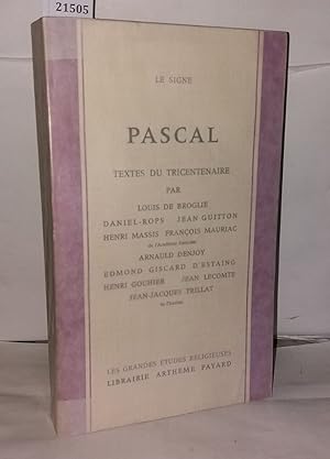Image du vendeur pour Pascal Textes du tricentenaire mis en vente par Librairie Albert-Etienne