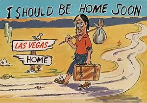 Bild des Verkufers fr Las Vegas postcard: I Should Be Home Soon zum Verkauf von Mobyville
