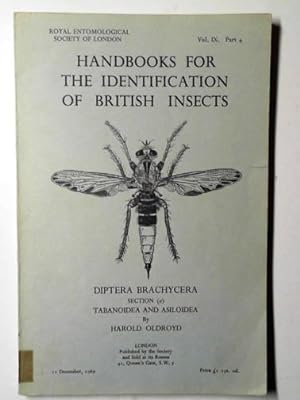 Imagen del vendedor de Diptera Brachycera, section (a): Tabanoidea and Asiloidea Tabanoidea and Asiloidea v.9 a la venta por Cotswold Internet Books
