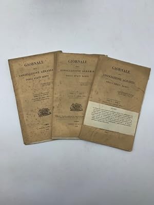 Giornale della Associazione Agraria degli Stati Sardi. Serie II. Anno I; II, III