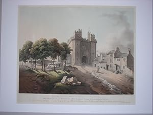 Lancaster, Lancashire. ` A South View of the Gateway Tower of Lancaster Castle`.