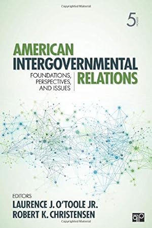 Seller image for American Intergovernmental Relations: Foundations, Perspectives, and Issues for sale by Pieuler Store