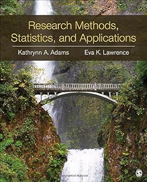Seller image for Research Methods, Statistics, and Applications for sale by Pieuler Store