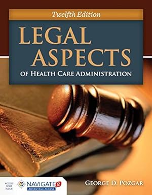 Seller image for Legal Aspects of Health Care Administration for sale by Pieuler Store