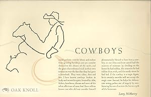 Seller image for COWBOYS for sale by Oak Knoll Books, ABAA, ILAB