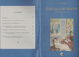 Imagen del vendedor de ESCUELA DE NOCHE. Revista de pensamiento literario. N 6. verano 1995. a la venta por Librera Torren de Rueda