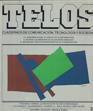 Imagen del vendedor de TELOS. Cuadernos de Comunicación, Tecnología y Sociedad. Núm. 37. Marzo/mayo 1994 a la venta por Librería Torreón de Rueda