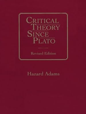 Seller image for Critical Theory Since Plato for sale by Pieuler Store