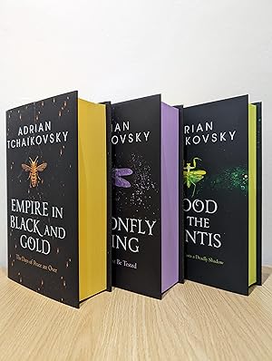 Seller image for Shadows of the Apt 1-4: Empire in Black and Gold; Dragonfly Falling; Blood of the Mantis; Salute The Dark (Signed Special Edition with sprayed edges) for sale by Fialta Books