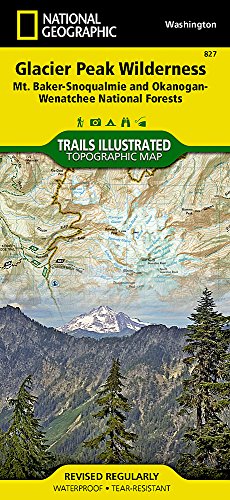 Seller image for National Geographic Trails Illustrated Map Glacier Peak Wilderness: Mt. Baker-Snoqualmie & Okanogan-Wenatchee National Forests, Washington, USA for sale by Pieuler Store