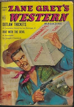 Image du vendeur pour ZANE GREY'S WESTERN Magazine: June 1952 mis en vente par Books from the Crypt