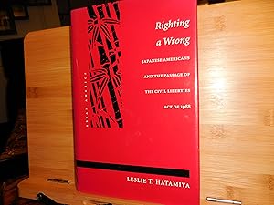 Seller image for Righting A Wrong - japanese Americans for sale by Horton Colbert