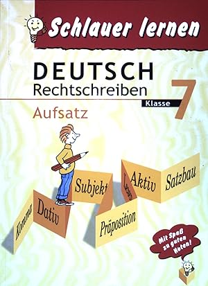 Immagine del venditore per Schlauer lernen : Deutsch Rechtschreiben, Aufsatz Klasse 7. venduto da books4less (Versandantiquariat Petra Gros GmbH & Co. KG)