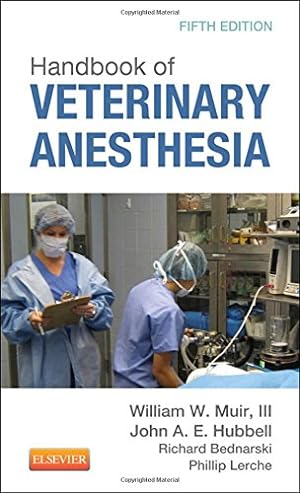 Bild des Verkufers fr Handbook of Veterinary Anesthesia zum Verkauf von Pieuler Store