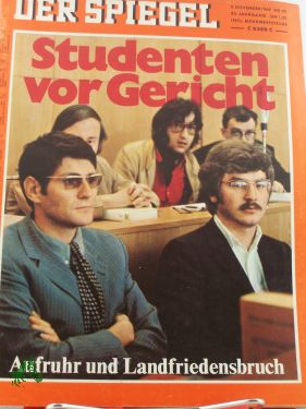 Bild des Verkäufers für 45/1969, Studenten vor Gericht zum Verkauf von Antiquariat Artemis Lorenz & Lorenz GbR