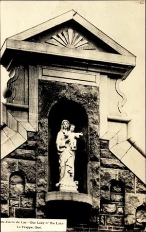 Image du vendeur pour Ansichtskarte / Postkarte La Trappe Qubec Kanada, Notre Dame du Lac, Madonna mis en vente par akpool GmbH