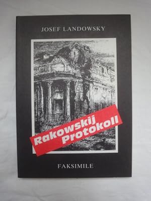 Image du vendeur pour Rakowskij-Protokoll ber Die Vernehmung Des Sowjetbotschafters Kristjan Jurjewitsch Rakowskyj Durch Den Beamten Der GPU Gabriel G.Kuzmin am 26.Jnner 1938 in Moskau mis en vente par Malota