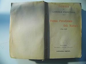 Image du vendeur pour POESIE DI GABRIELE D'ANNUNZO Poema Paradisiaco Odi Navali ( 1891 - 1893 ) mis en vente par Historia, Regnum et Nobilia