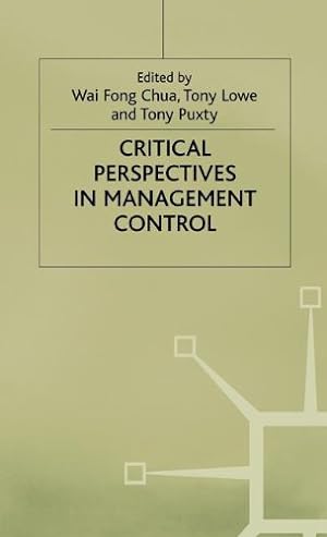 Bild des Verkufers fr Critical Perspectives in Management Control [Hardcover ] zum Verkauf von booksXpress