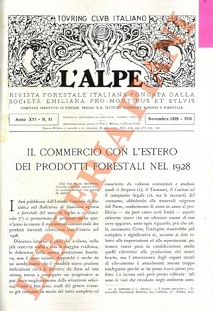 Il commercio con l'estero dei prodotti forestali nel 1928.