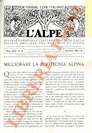 Migliorare la zootecnia alpina.