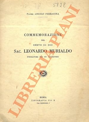 Commemorazione del servo di Dio Sac. Leonardo Murialdo fondatore dei PP. Giuseppini.