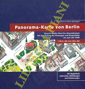 Panorama-Karte von Berlin. Bereich Großer Stern bis Alexanderplatz. Mit Darstellung der Planungen...