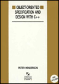Seller image for Object-Oriented Specification and Design with C++ (McGraw-Hill International Series in Software Engineering) for sale by WeBuyBooks