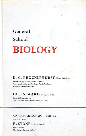 Bild des Verkufers fr General School Biology zum Verkauf von M Godding Books Ltd