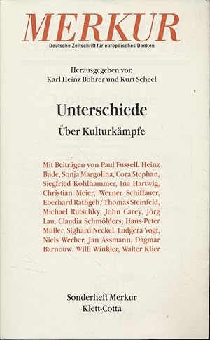 Merkur, Jg. 49, H. 9/10 = 558/559: Unterschiede - Über Kulturkämpfe.