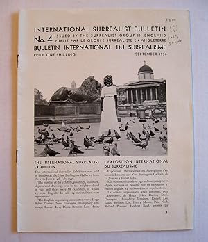 Bulletin international du surrÈalisme no. 4. International surrÈalist bulletin. Issued by the sur...