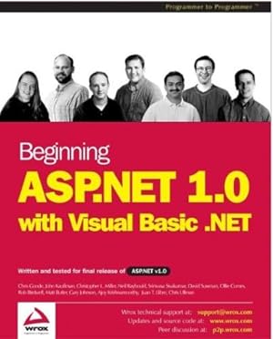 Immagine del venditore per Beginning ASP.NET 1.0 with VB.NET (Programmer to programmer) venduto da WeBuyBooks