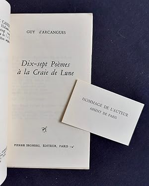 Seller image for Dix-sept pomes  la craie de lune - for sale by Le Livre  Venir