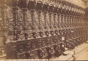 Spain Cordoba Cathedral Mosque interior Choir Stalls Old Photo Laurent 1875